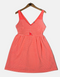 Coral Print Sleeveless Fit-and-Flare Dress